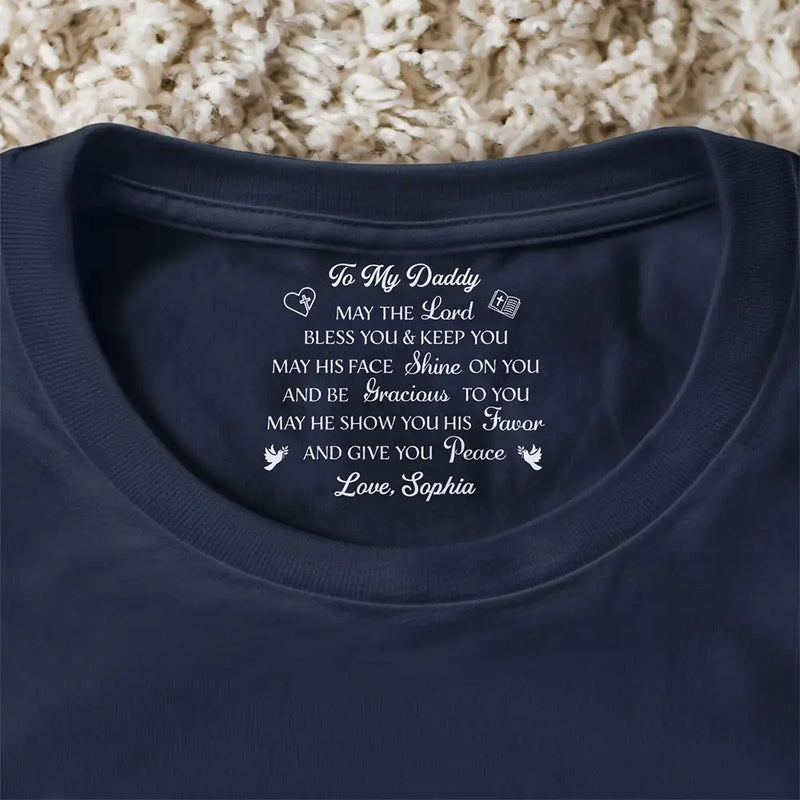 Christian,Gift For Husband,Gift For Boyfriend,Gift For Yourself,Gift For Men,Gift For Grandpa,Gift For Father,Gift For Son,Gift For Brothers,Non-Eng,Devoted - May The Lord Bless You - Personalized T Shirt