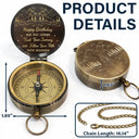 Graduation,Happy,Gift For Boyfriend,Gift For Girlfriend,Gift For Yourself,Gift For Women,Gift For Men,Gift For Daughter,Gift For Son,Gift For Sibling,Gift For Sisters,Gift For Brothers,Gift For Bestie,Gifts For Colleagues - May You Always Trust Your Journey - Personalized Engraved Brass Compass