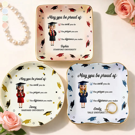 May You Be Proud Of The Work You Do - Personalized Ring Dish