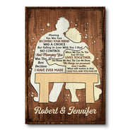 Meeting You Was Fate Family Old Couple Anniversary Gift - Personalized Custom Poster