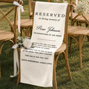 Sentimental,Family,Wedding,Custom Text - Memorial Always Remembered Always Loved - Personalized Chair Sign
