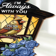 Memorial,Sad,Gift For Yourself,Gift For Daughter,Gift For Son - Memorial Cardinal Lantern - Personalized Plug-in Night Light