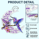 Memorial, Family, Gift For Men, Gift For Women, Sad, Top Market - Memorial Crystal Effect Those We Love Don't Go Away - Personalized Acrylic Car Hanger