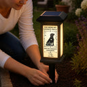 Christmas,Sympathetic,Dog Lovers,Pet Lovers,Memorial,Vector - Memorial Dog Forever In My Heart - Personalized Solar Garden Light