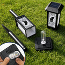 Christmas,Sympathetic,Dog Lovers,Pet Lovers,Memorial,Vector - Memorial Dog Forever In My Heart - Personalized Solar Garden Light