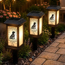 Christmas,Sympathetic,Dog Lovers,Pet Lovers,Memorial,Vector - Memorial Dog Forever In My Heart - Personalized Solar Garden Light