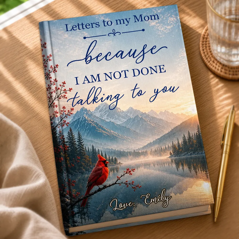 Top Market,Sympathetic,Family,Memorial,Icon - Memorial Letters To My Dad Mom Because I Am Not Done Talking To You - Personalized Hardcover Journal