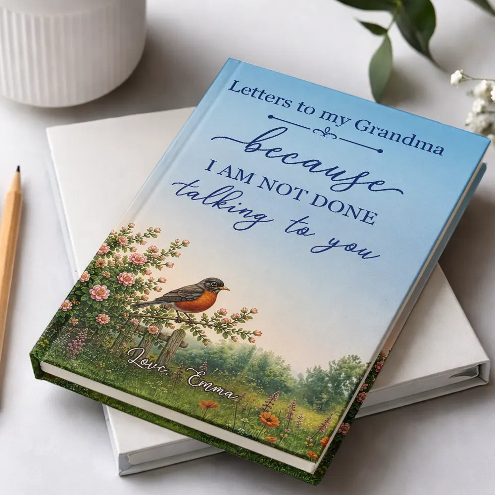 Top Market,Sympathetic,Family,Memorial,Icon - Memorial Letters To My Dad Mom Because I Am Not Done Talking To You - Personalized Hardcover Journal