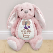 Memorial,Pregnant Mom,New Mom,New Dad,New baby,Parents - Hand Picked For Earth By My Grandpa Grandma - Personalized Soft Toy Bunny