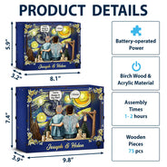Family,Memorial,Love,Sad,Non-Eng,Vector,Sympathetic - Memorial Still Talk About You Family Starlit Night - Personalized DIY Book Nook Kit