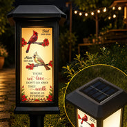Christmas, Sympathetic, Family, Memorial, Icon - Memorial Those We Love Don't Go Away - Personalized Solar Garden Light