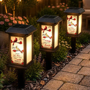 Christmas, Sympathetic, Family, Memorial, Icon - Memorial Those We Love Don't Go Away - Personalized Solar Garden Light