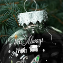 Family, Gift For Women, Gift For Men, Memorial, Sad, Top Market, Christmas - Memorial We're Always With You - Personalized Ball Ornament