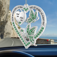 Memorial,Family,Gift For Men,Gift For Women,Sad,Top Market - Memorial Your Wings Were Ready 3D Effect - Personalized Acrylic Car Hanger