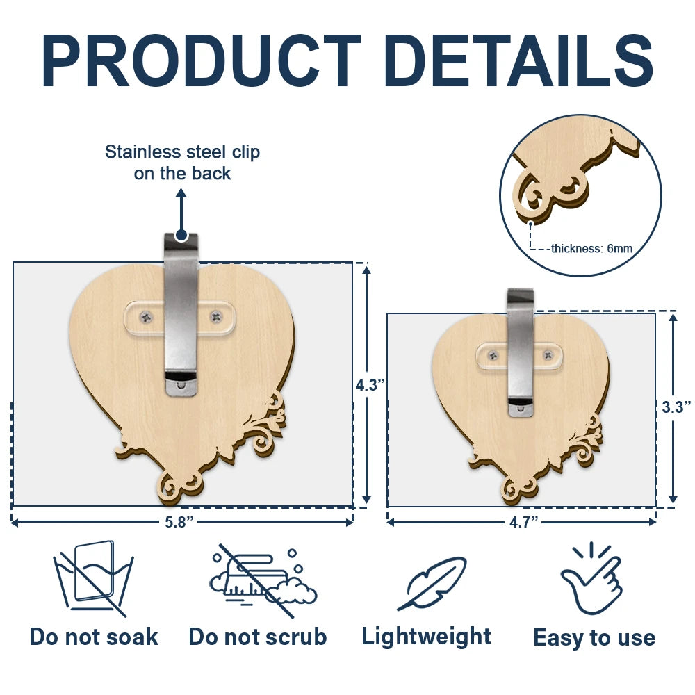 Memorial,Family,Gift For Men,Gift For Women,Sad,Top Market - Memorial Your Wings Were Ready Diamond 3D Effect - Personalized Custom Shaped Car Visor Clip