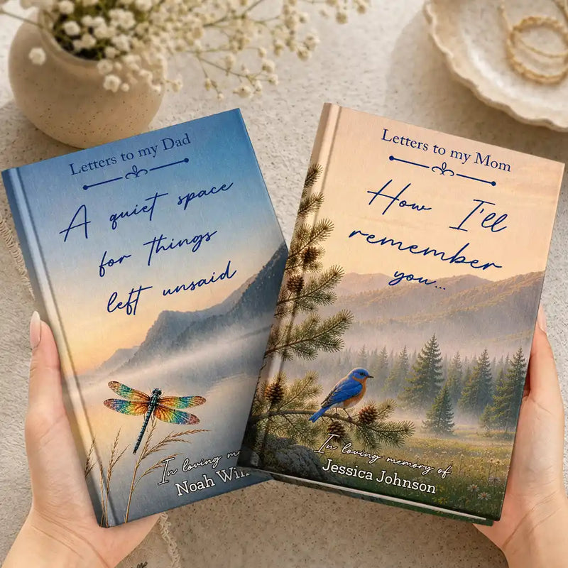 Memorial Loved One,Christmas,Sympathetic,Family,Memorial,Icon - Memorial Letters To Loved One In Heaven All The Things I Wish I Could Tell You - Personalized Hardcover Journal
