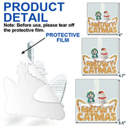 Funny,Cat Lovers - Meowy Catmas - Personalized Custom Shaped Acrylic Ornament