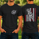Gift For Father,Gift For Grandpa,Independence Day,Icon,Confident - Metal Effect Best Dad Grandpa Ever - Personalized T Shirt
