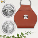Gift For Brothers,Cousin,Gift For Sibling,Gift For Father,Gift For Husband,Gift For Grandpa,Gift For Son,Gift For Grandkids,Gift For Men,Non-Eng,Icon,Humorous - Metal Effect Congrats On Being My Brother - Personalized Leather Pocket Hug