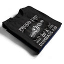 Gift For Father,Proud,Icon - Metal Effect Proud Dad Of A Few Kids - Personalized T Shirt