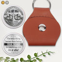 Gift For Son,Gift For Grandkids,Non-Eng,Icon,Proud - Metal Effect Watching You Be A Dad - Personalized Leather Pocket Hug