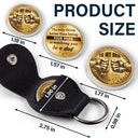 Gift For Son,Gift For Grandkids,Non-Eng,Icon,Proud - Metal Effect Watching You Be A Dad - Personalized Leather Pocket Hug
