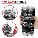 Top Market,Gift For Son,Dad - Son (Adult),Gift For Father,Gift For Children,Inspirational,Custom Text - Metallic Effect Just Do Your Best My Son My Daughter - Personalized Tumbler
