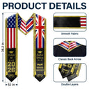 Gift For Yourself,Graduation,Happy,Gift For Daughter,Gift For Son - Mixed Two Flag Graduation - Personalized Stoles