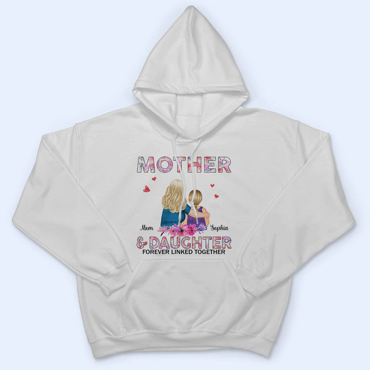 Like Mother Like Daughter Watercolor Style - Birthday, Family Gift For Mom, Women - Personalized Custom T Shirt
