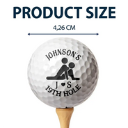 Gift For Couples,Gift For Him,Gift For Husband,Humorous,Icon - Naughty Gift For Husband Boyfriend - Personalized 19th Hole Golf Ball