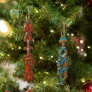 Christmas,Fishing,Gift For Men,Gift For Yourself,Gifts For Him,Icon,Proud - Christmas Gift For Dad Grandpa Husband - Personalized Custom Name In Football Fishing BBQ Hunting Letters Wooden Ornament