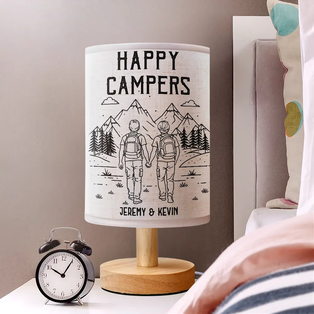 Gift For Couples,Gift For Husband,Old Couples,Gift For Wife,Gift For Boyfriend,Gift For Girlfriend,LGBT,Love - Adventure Partners For Life - Personalized Fabric Lamp