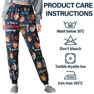 Christmas, Custom Photo, Cut-Face Photo, Gift For Grandma, Gifts For Her, Happy - Christmas Gift For Grandma Nana - Personalized Custom Photo Grandkids Name Pajama Pants