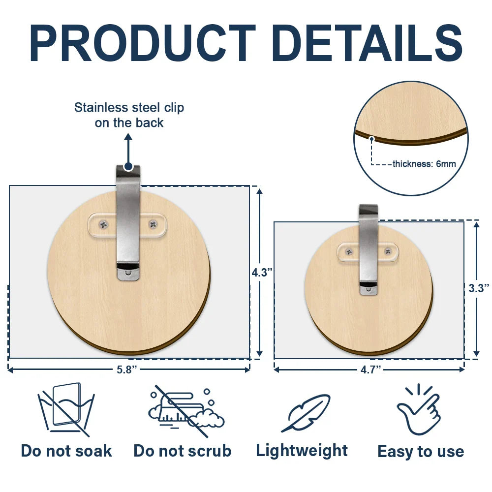 Gift For Couples, Gift For Husband, Gift For Wife, Gift For Boyfriend, Gift For Girlfriend - Custom Photo Drive Safe I Love You Couples - Personalized Custom Shaped Car Visor Clip
