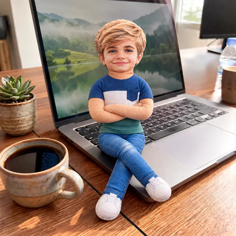 Art Design,Christmas,Custom Photo,Family,Humorous,Photo - Poseable Body Doll - Funny Gift For Family, Mom, Dad, Kid, Pet - Personalized Custom Photo Squishy Toy Poseable Plush Doll Poseable Plush Doll