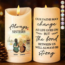 The Bond Between Us Will Always Be Strong - Personalized Flameless LED Candle