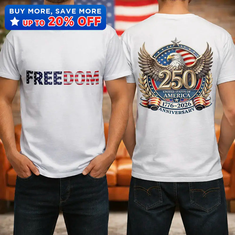 250th Anniversary Eagle US Independence Day - T Shirt