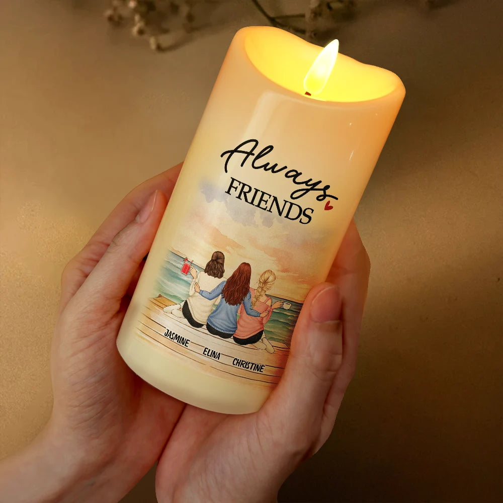 The Bond Between Us Will Always Be Strong - Personalized Flameless LED Candle