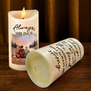 The Bond Between Us Will Always Be Strong - Personalized Flameless LED Candle