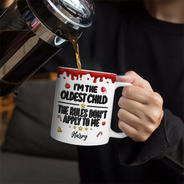 Christmas,Custom Text,Humorous - Funny Siblings Gift For Kids - Personalized White Edge-to-Edge Mug
