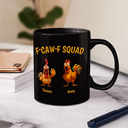 Funny,Gift For Yourself,Gift For Women,Gift For Men,Farm,Top Market - 3D Effect Funny Chickens F-CAW-F Squad - Personalized Mug
