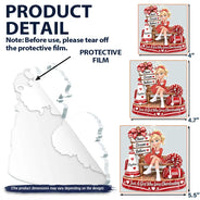 Christmas,Happy,Top Market,Vector - Christmas Gift For Daughter, Granddaughter - Personalized Cheerleading Girl Acrylic Ornament