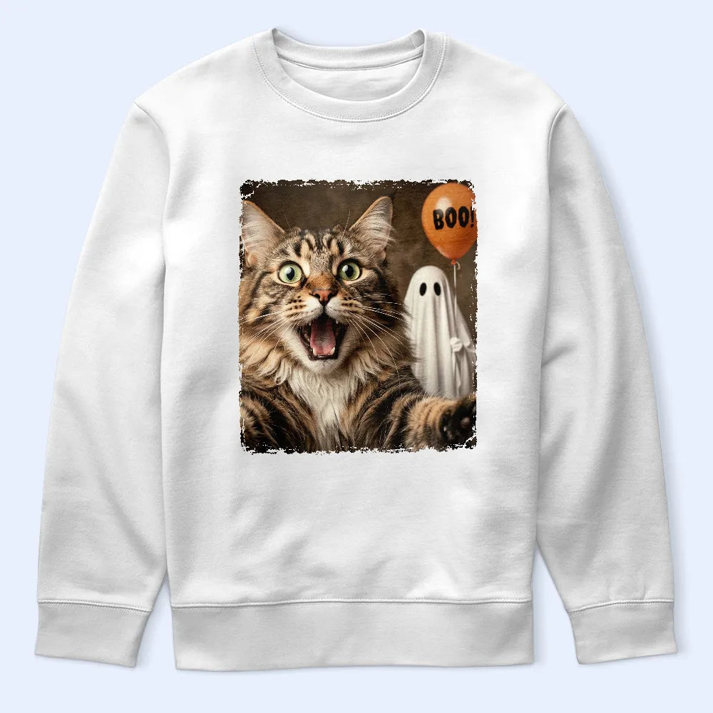 Art Design,Custom Photo,Halloween,Humorous,Pet Lovers,Photo - Halloween Pet Selfie,Top Market - Halloween Gift For Dog Lovers Cat Lovers - Personalized Custom Photo Funny T Shirt