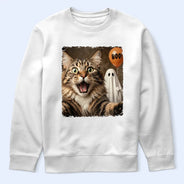 Art Design,Custom Photo,Halloween,Humorous,Pet Lovers,Photo - Halloween Pet Selfie,Top Market - Halloween Gift For Dog Lovers Cat Lovers - Personalized Custom Photo Funny T Shirt