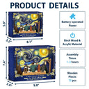 Dog Lovers,Dog Mom,Dog Dad,Love,Happy,Vector - A Woman Man Cannot Survive On Book Alone Dog Mom Dad Starlit Night - Personalized DIY Book Nook Kit