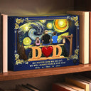 Gift For Father,Gift For Grandpa,Love - Dad Grandpa We Will Always Reach For You Starlit Night - Personalized DIY Book Nook Kit