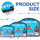 Pool Warning Not Allowed To Do Anything Begins With Watch This - Funny Decor For Pool, Home Decor, Funny Pool Sign - Personalized Custom Shaped Wood Sign