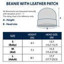 You Are Doing A Great Job Mommy - Personalized Beanie With Leather Patch