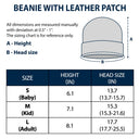Top Market,Pet Mom,New Baby,Playful,Christmas,Gift For Mother,Pet Lovers,Vector - New Baby Protected By Pets Gift For New Mom New Dad New Baby - Personalized Beanie With Leather Patch