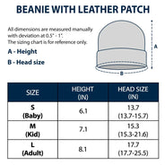 Top Market,Pet Mom,New Baby,Playful,Christmas,Gift For Mother,Pet Lovers,Vector - New Baby Protected By Pets Gift For New Mom New Dad New Baby - Personalized Beanie With Leather Patch